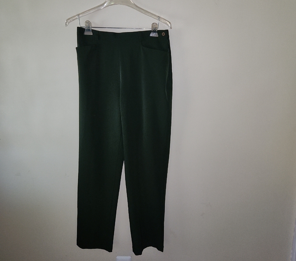 Nine & Co. Dark Green Wide Leg Pants